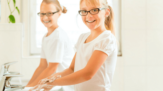 two girls in eye glasses